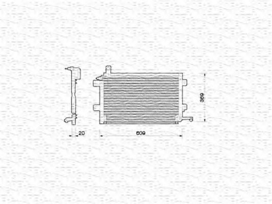 Конденсатор, кондиционер MAGNETI MARELLI 350203206000