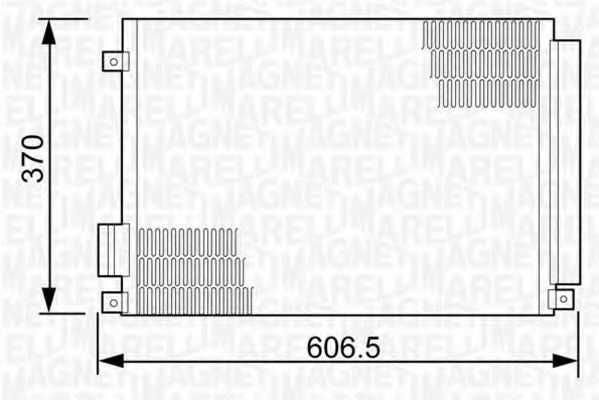 Конденсатор, кондиционер MAGNETI MARELLI 350203497000