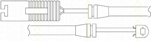 Сигнализатор, износ тормозных колодок TRISCAN 8115 11012