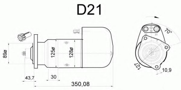 Стартер DELCO REMY 19024057