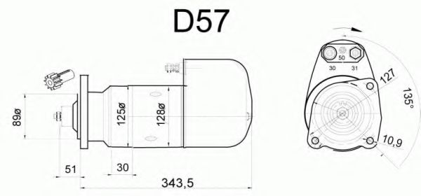 Стартер DELCO REMY 19024062