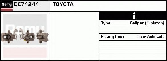 Тормозной суппорт DELCO REMY DC74244