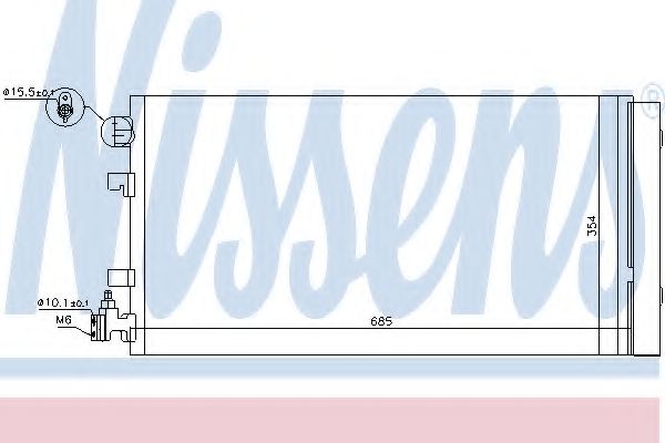 Конденсатор, кондиционер NISSENS 940195