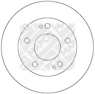 Тормозной диск MAPCO 15252