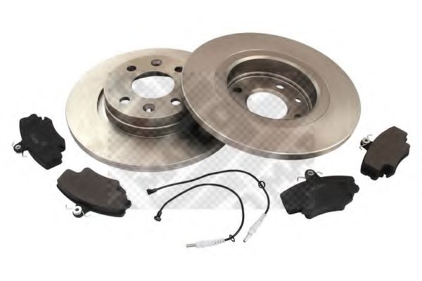 Комплект тормозов, дисковый тормозной механизм MAPCO 47164