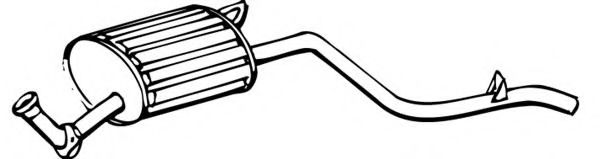 Глушитель выхлопных газов конечный FONOS 612404