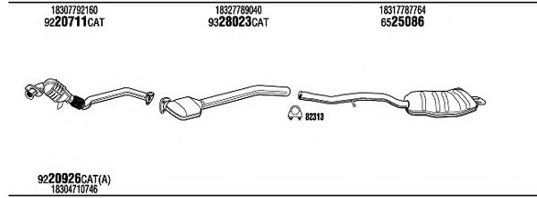 Система выпуска ОГ FONOS BW32044