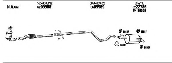 Система выпуска ОГ FONOS OPT22560