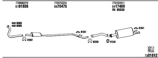 Система выпуска ОГ FONOS RE71101B