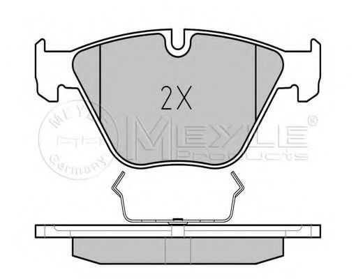 Комплект тормозных колодок, дисковый тормоз MEYLE 23312