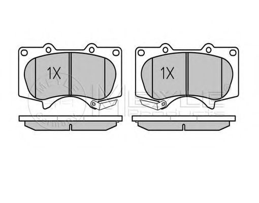 Комплект тормозных колодок, дисковый тормоз MEYLE 025 240 2417/W