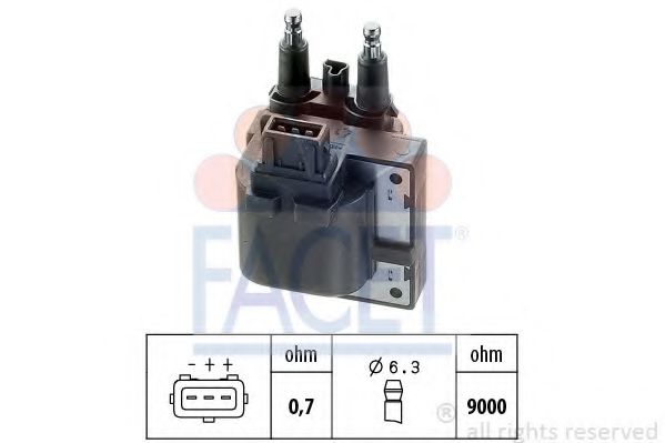 Катушка зажигания FACET 9.6255