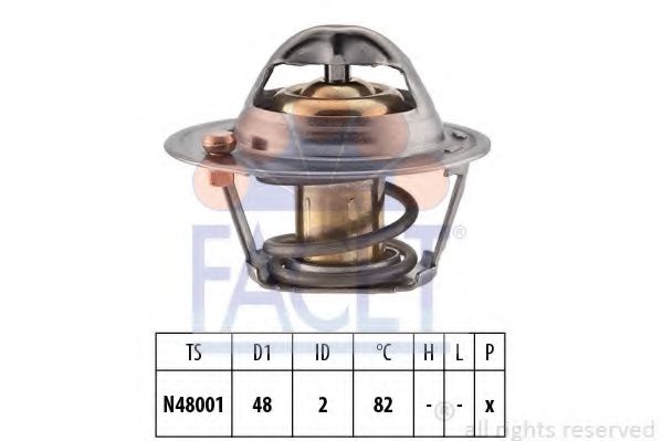 Термостат, охлаждающая жидкость FACET 7.8691S