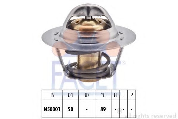 Термостат, охлаждающая жидкость FACET 7.8322S