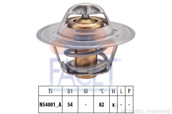 Термостат, охлаждающая жидкость FACET 7.8273S