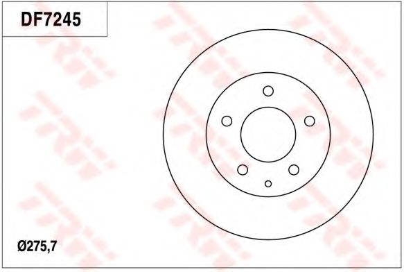 Тормозной диск TRW DF7245