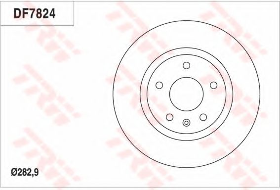 Тормозной диск TRW DF7824