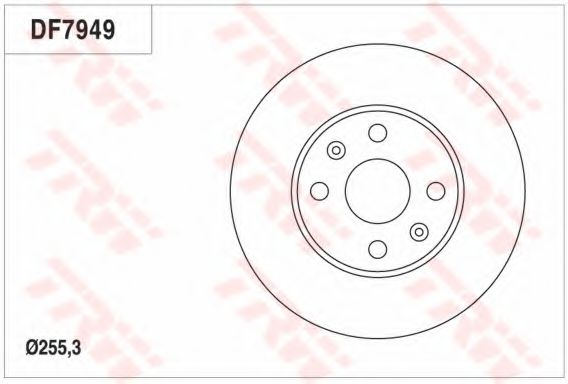 Тормозной диск TRW DF7949