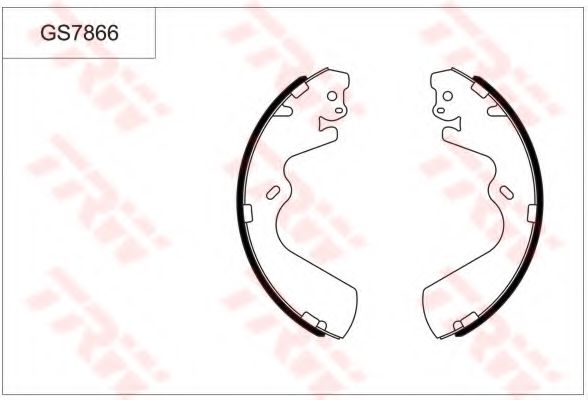 Комплект тормозных колодок TRW GS7866