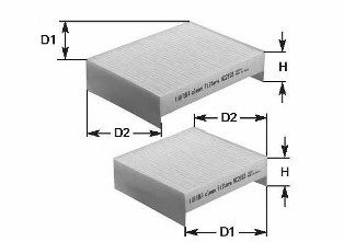 Фильтр, воздух во внутренном пространстве CLEAN FILTERS NC2302