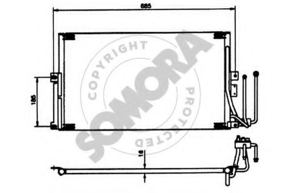 Конденсатор, кондиционер SOMORA 210460