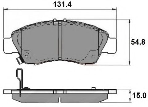 Комплект тормозных колодок, дисковый тормоз NATIONAL NP2145