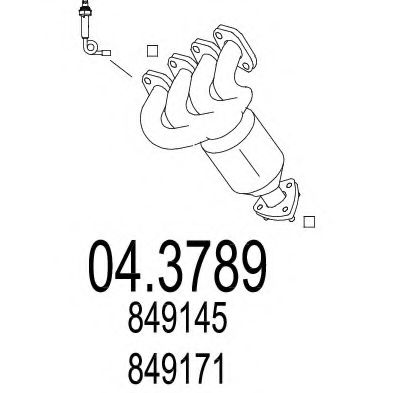 Катализатор MTS 04.3789