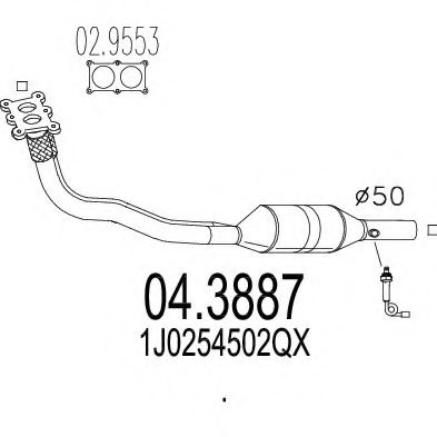 Катализатор MTS 04.3887