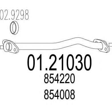 Труба выхлопного газа CIA 18548
