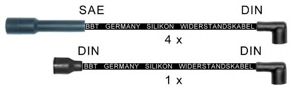 Комплект проводов зажигания FACET 48344