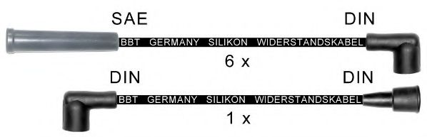 Комплект проводов зажигания BBT ZK1441