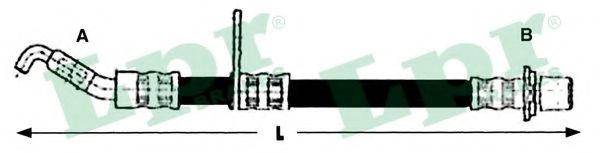 Тормозной шланг LPR 6T47586