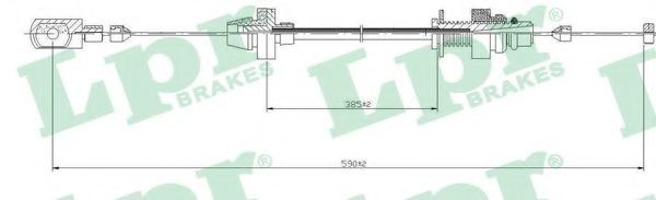 Тросик газа LPR C0161A