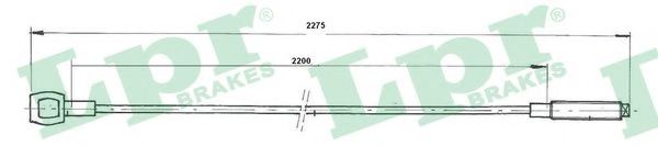Трос, управление сцеплением LPR C0290C