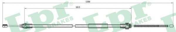 Трос, стояночная тормозная система LPR C0685B