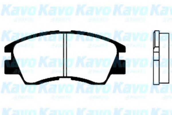 Комплект тормозных колодок, дисковый тормоз KAVO PARTS BP-5507