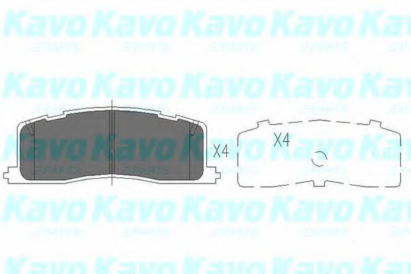 Комплект тормозных колодок, дисковый тормоз KAVO PARTS KBP-9059