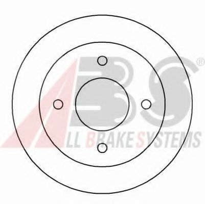 Тормозной диск A.B.S. 16157