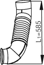 Труба выхлопного газа DINEX 53121