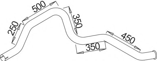 Труба выхлопного газа IMASAF 3881