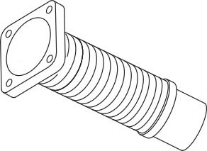 Труба выхлопного газа DINEX 67104