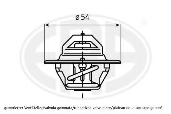 Термостат, охлаждающая жидкость ERA 350367