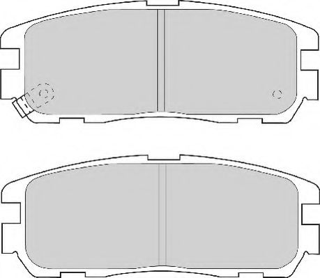 Комплект тормозных колодок, дисковый тормоз NECTO FD6828A