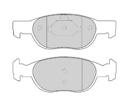 Комплект тормозных колодок, дисковый тормоз NECTO FD6730A