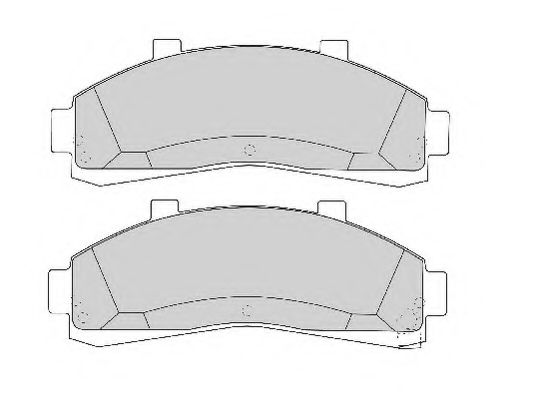 Комплект тормозных колодок, дисковый тормоз NECTO FD6724A