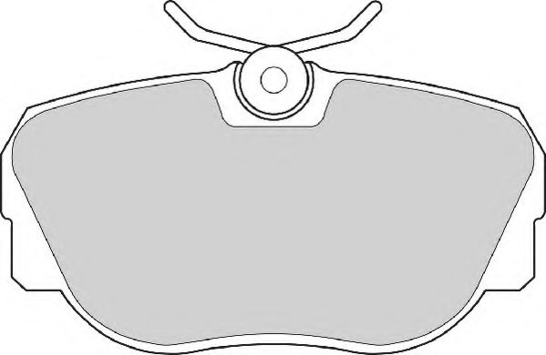 Комплект тормозных колодок, дисковый тормоз NECTO FD6374A