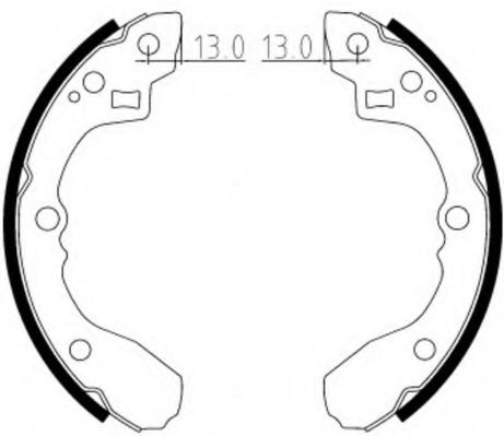 Комплект тормозных колодок NECTO N1665