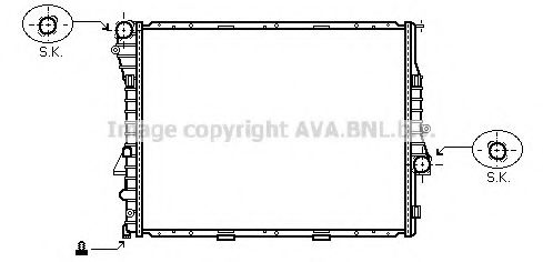 Радиатор, охлаждение двигателя AVA QUALITY COOLING BW2302