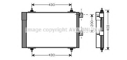 Конденсатор, кондиционер AVA QUALITY COOLING CNA5241D