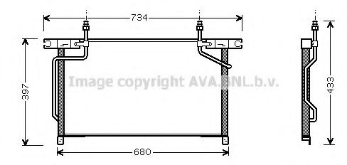 Конденсатор, кондиционер AVA QUALITY COOLING DN5213